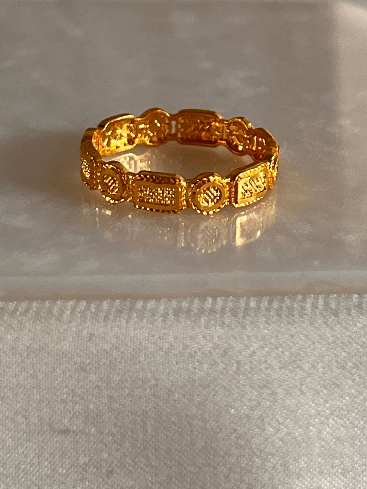 Alims Shaped Ring (Size O and 3/4)