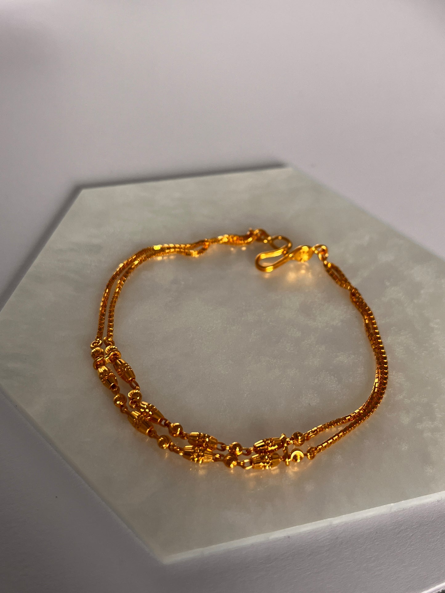 Thin Double Line Bracelet