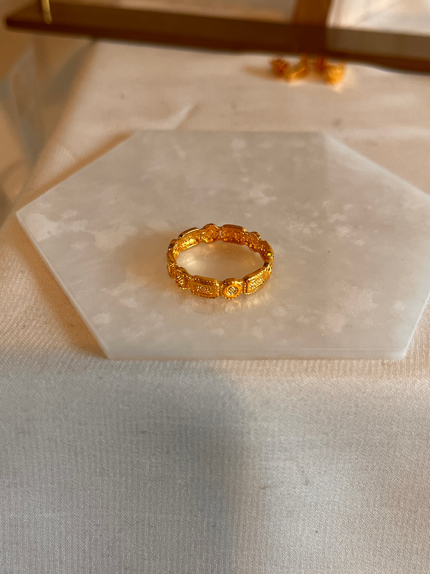 Alims Shaped Ring (Size O and 3/4)