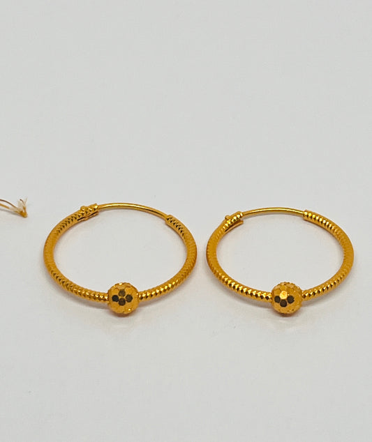 22 Carat Gold Hoops