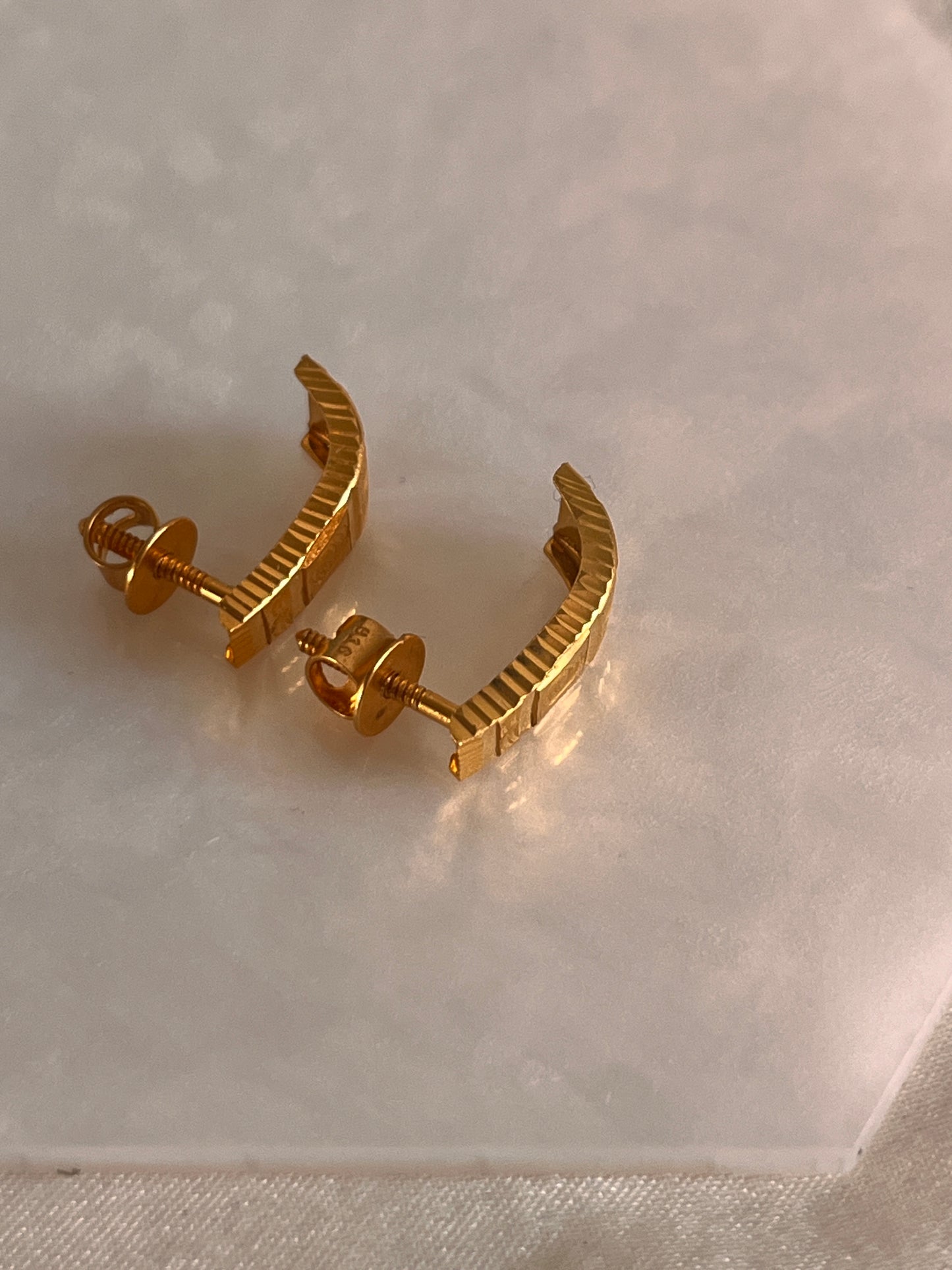 Half Rounded Earrings (Large)