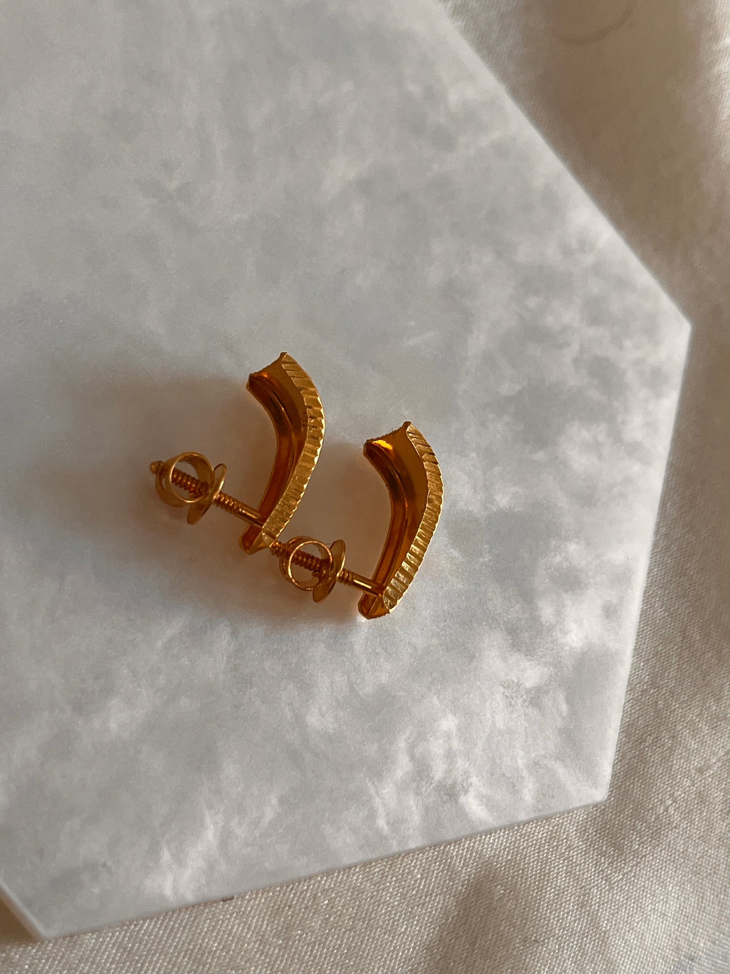 Half Rounded Earrings (Large)