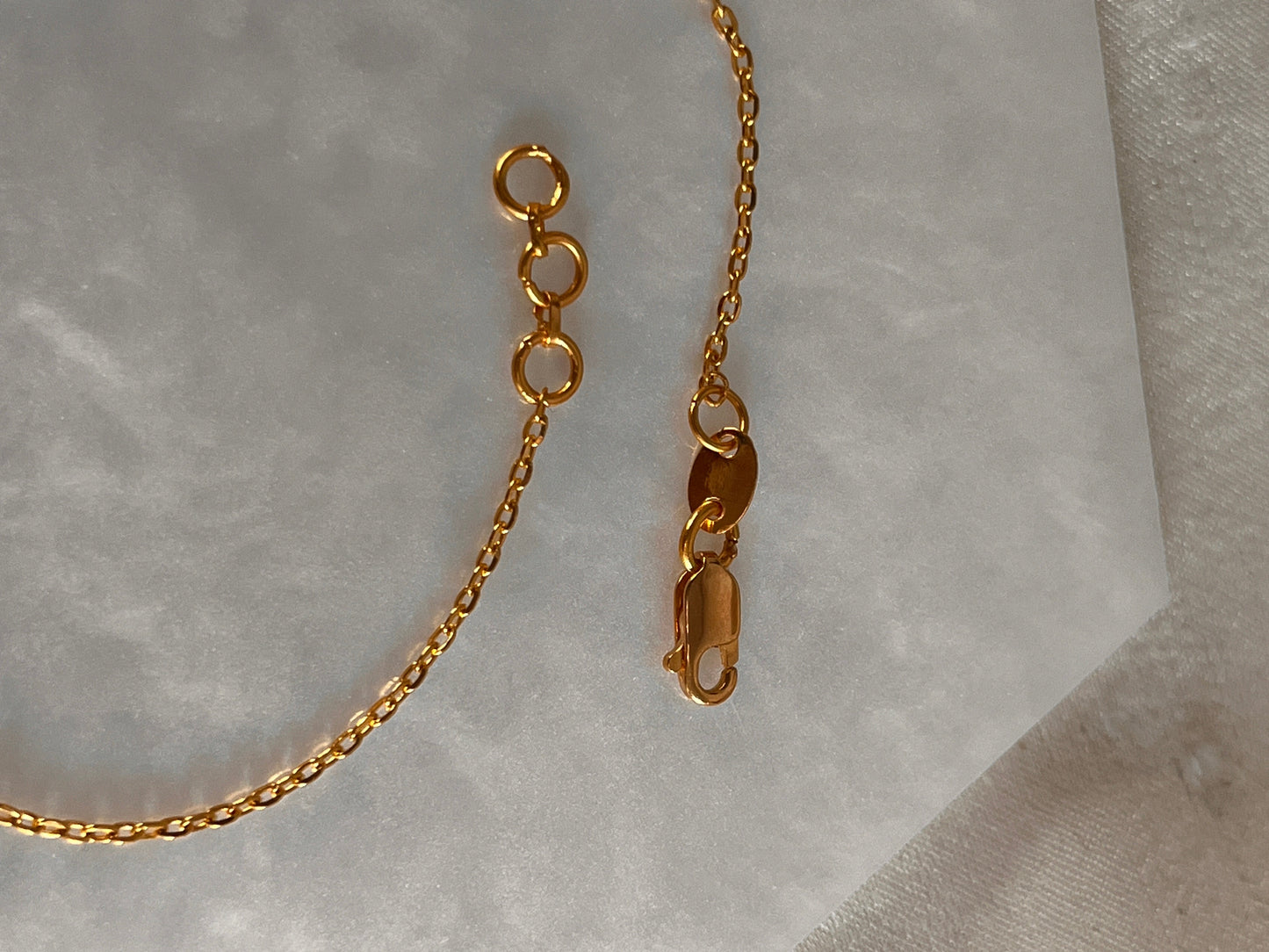 Mini Link Bracelet with 7 beads (small)