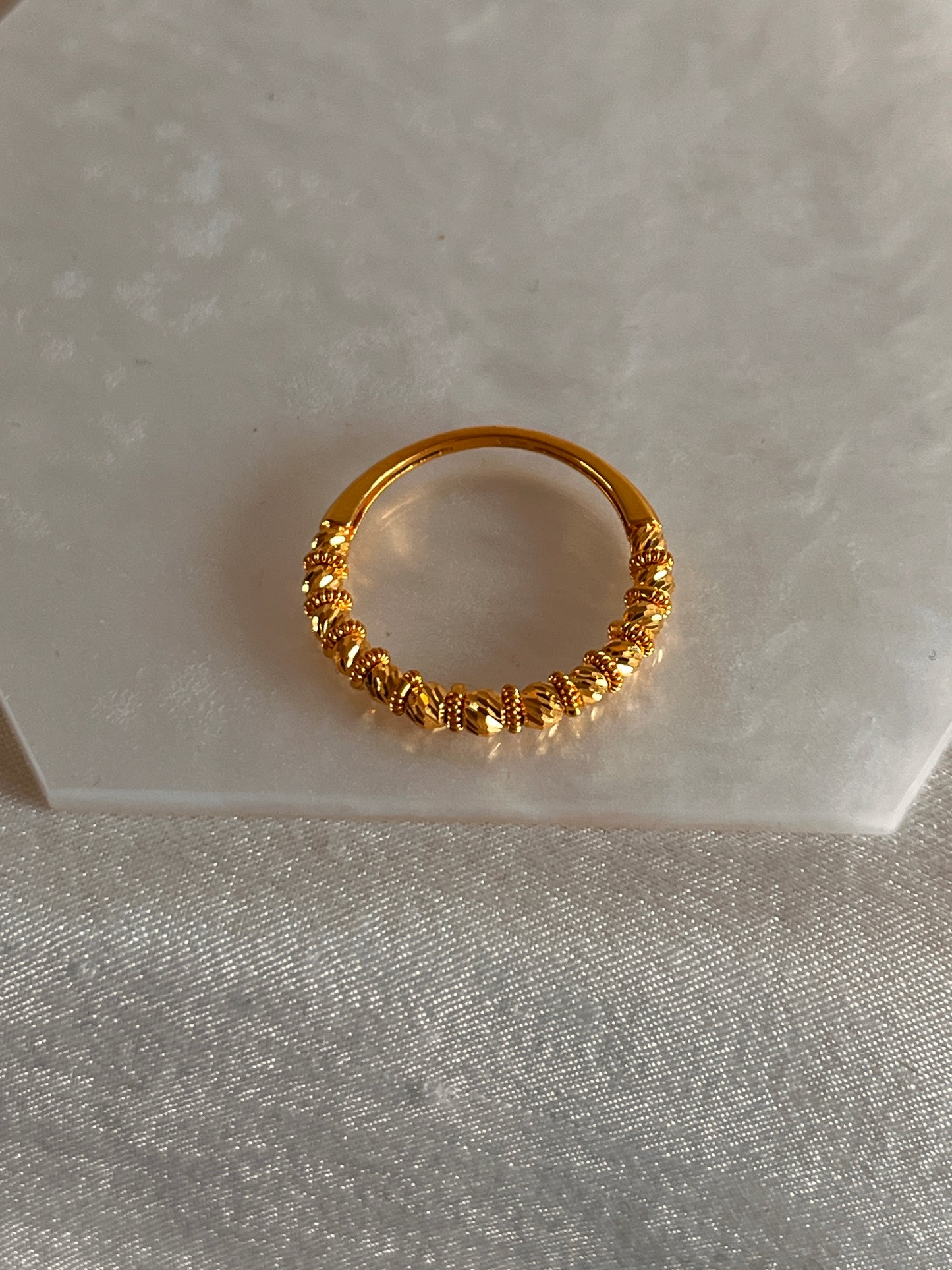 Half Beaded Ring (O and 1/2)