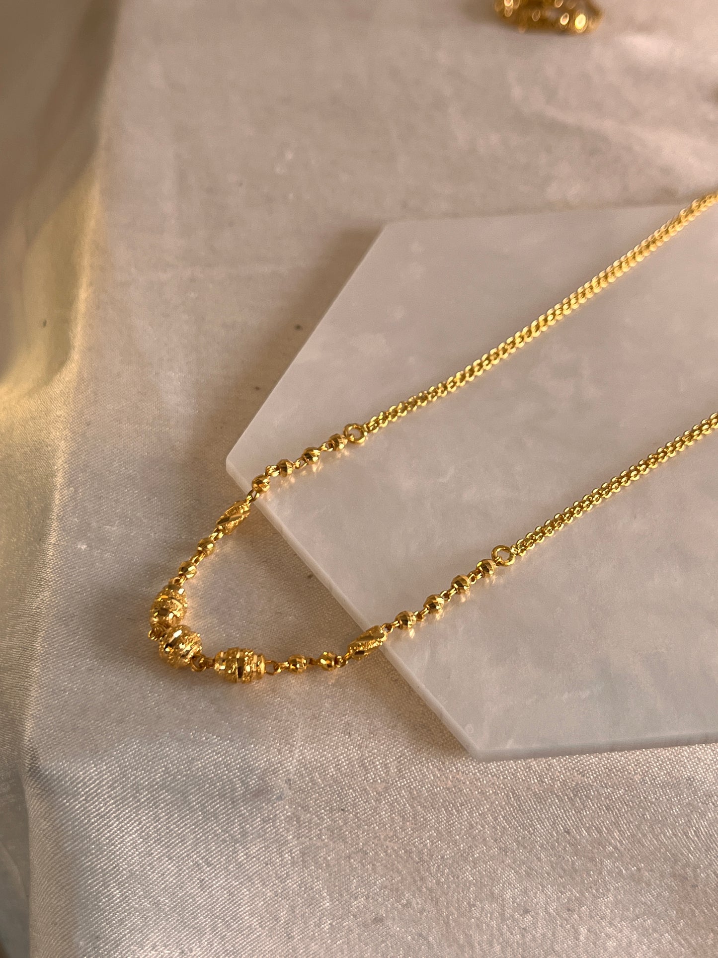 Thick Chain Mini Beaded Chain