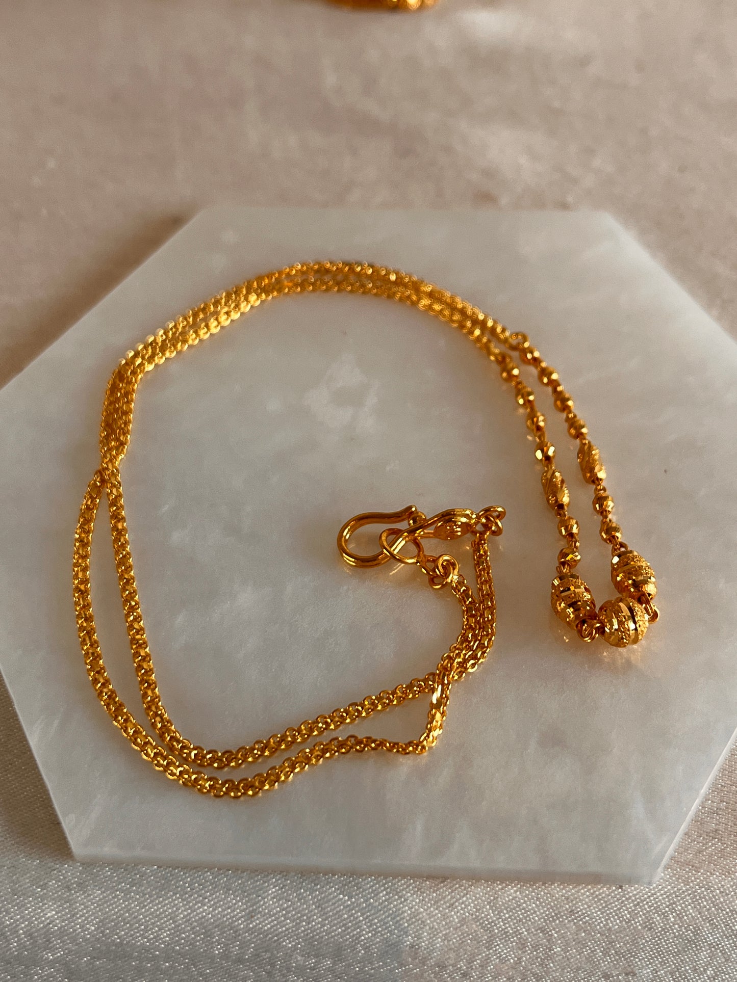 Thick Chain Mini Beaded Chain