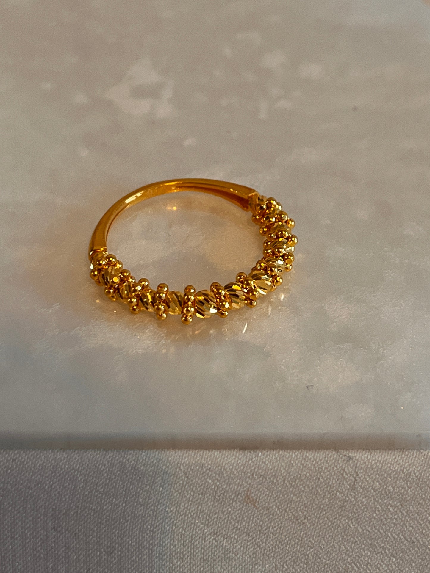 Beaded Dot Ring Size M and 1/2