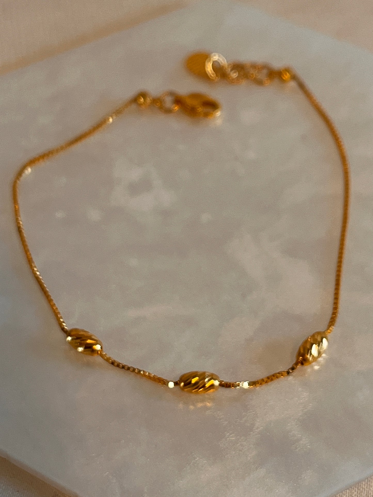 3 Bead Bracelet