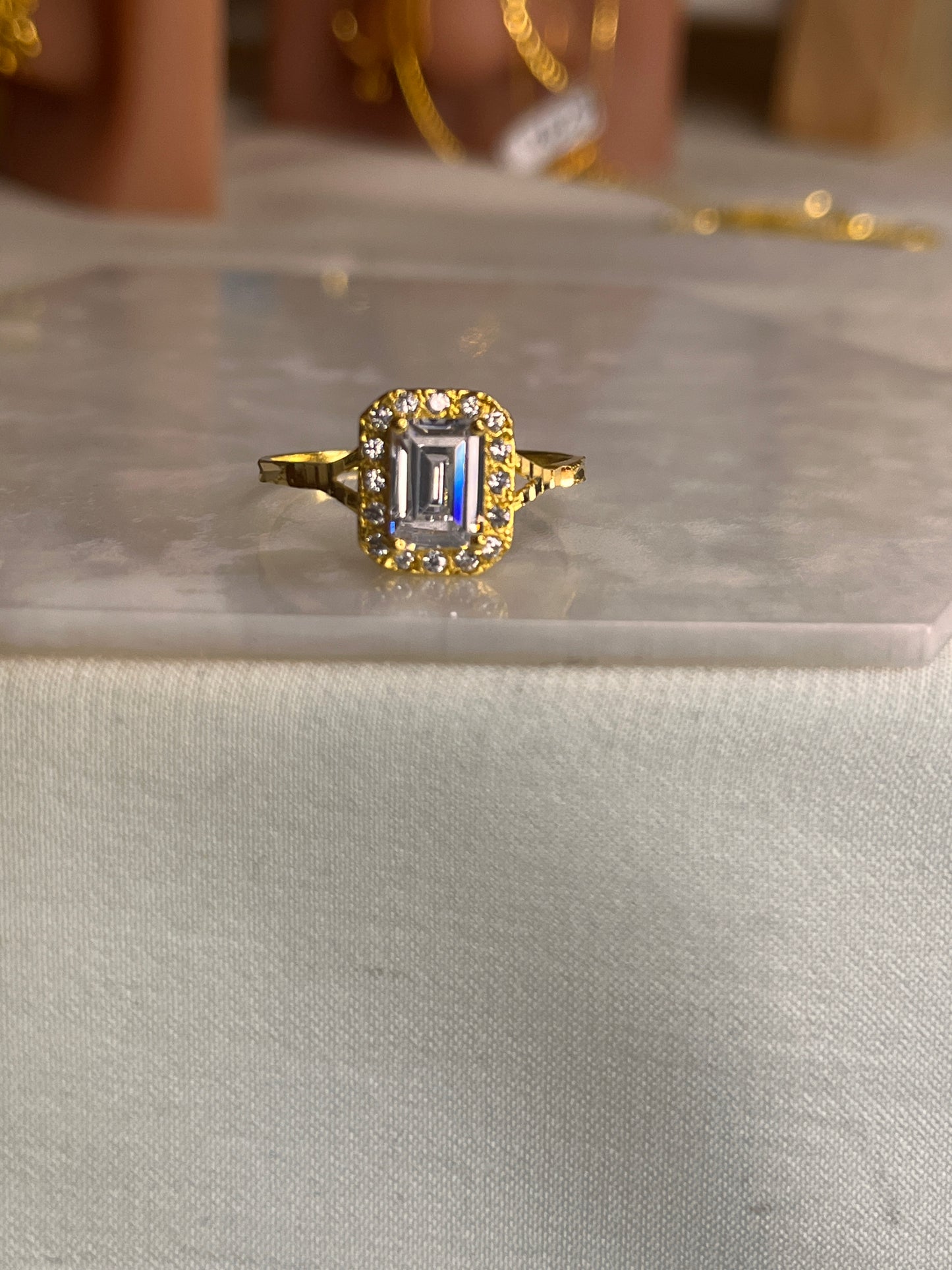 Rectangular Ring | Size O and 1/2