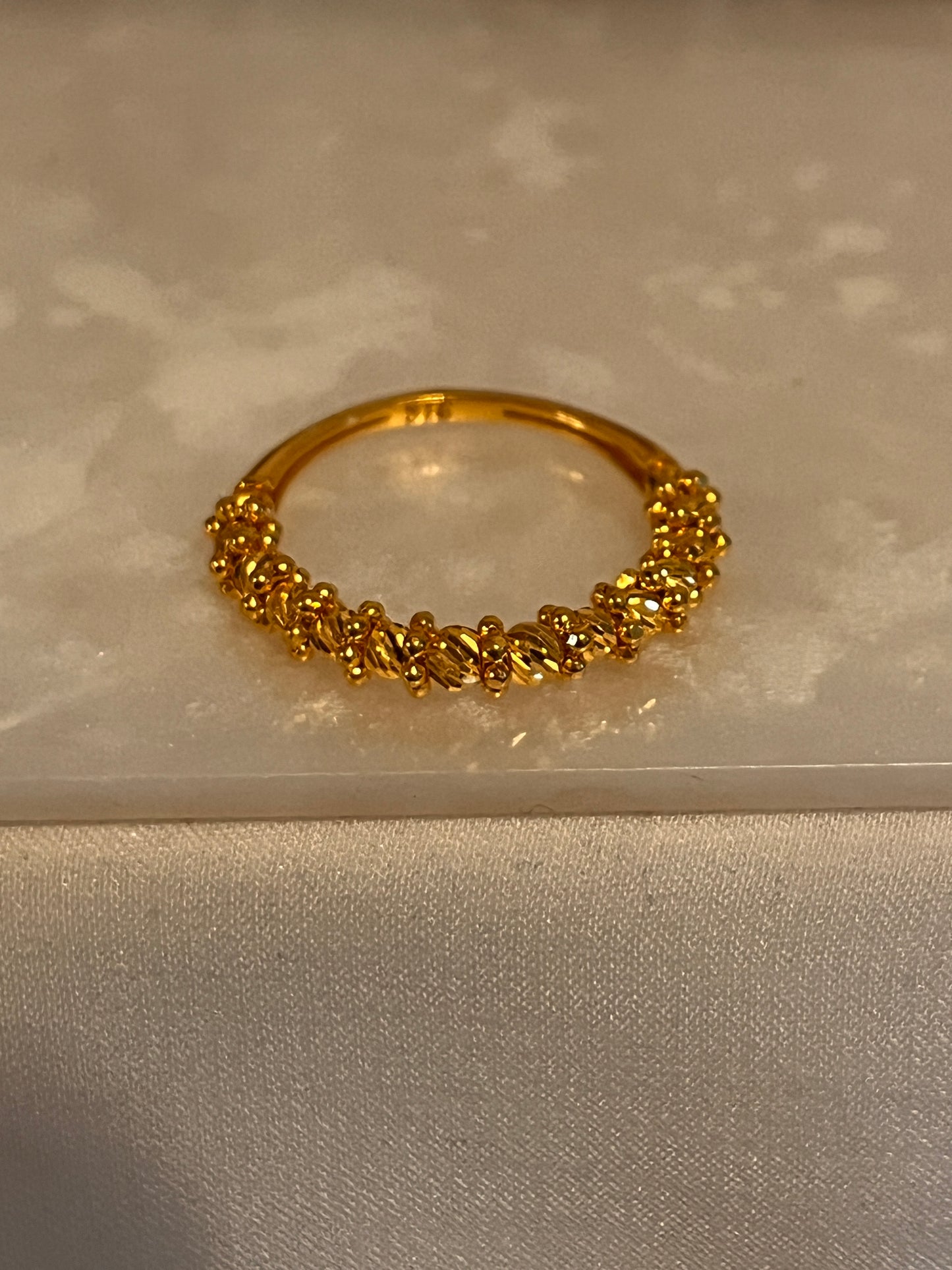 Beaded Dot Ring 2 | Size N