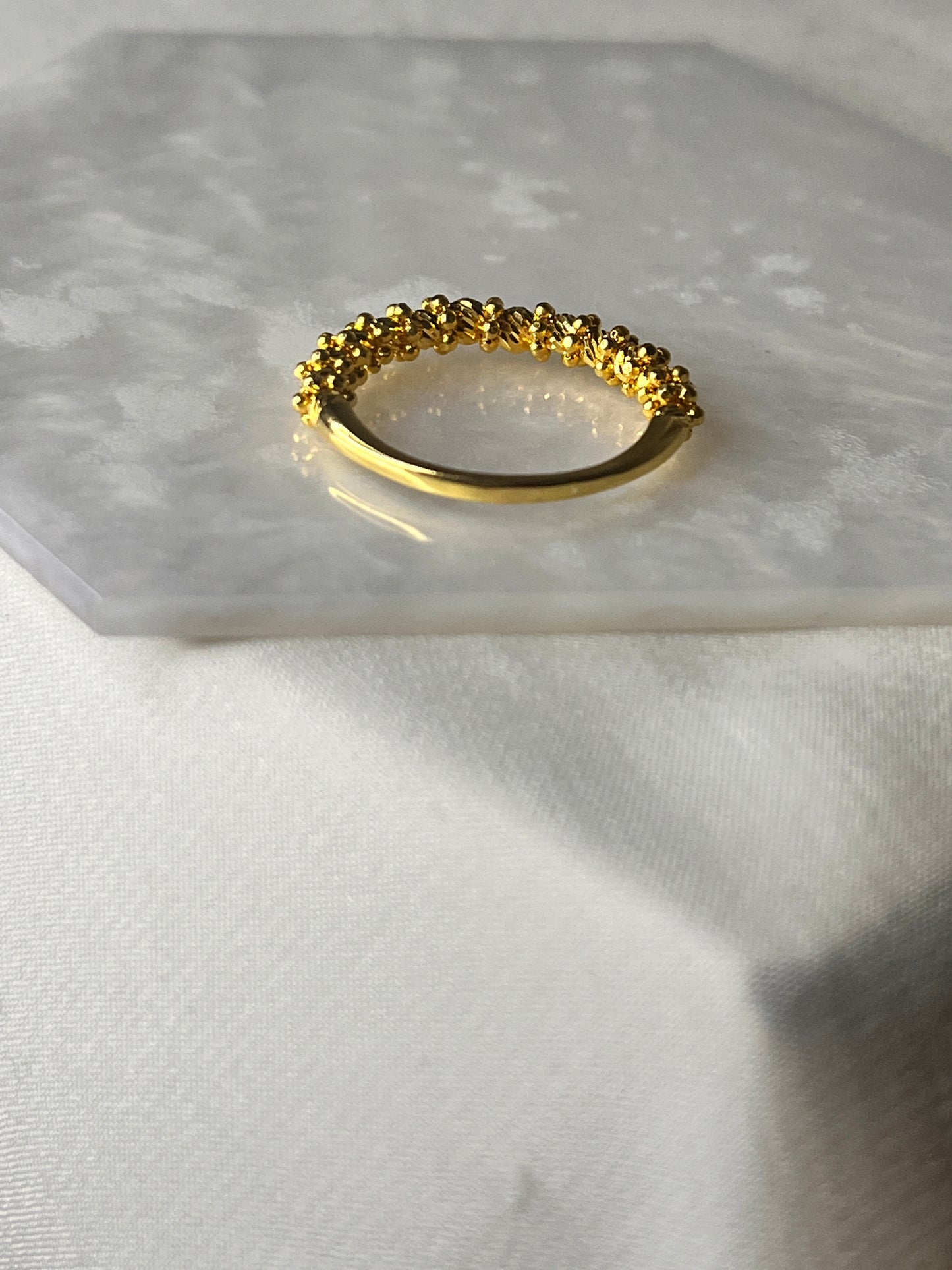 Beaded Dot Ring 2 | Size N