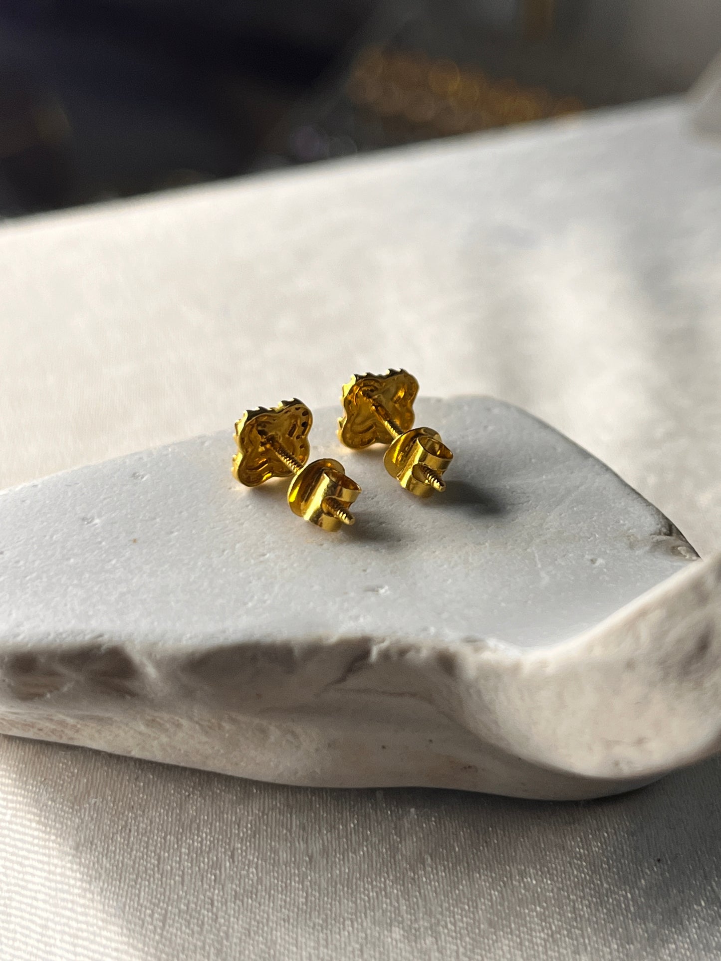 Clover Butterfly Stud