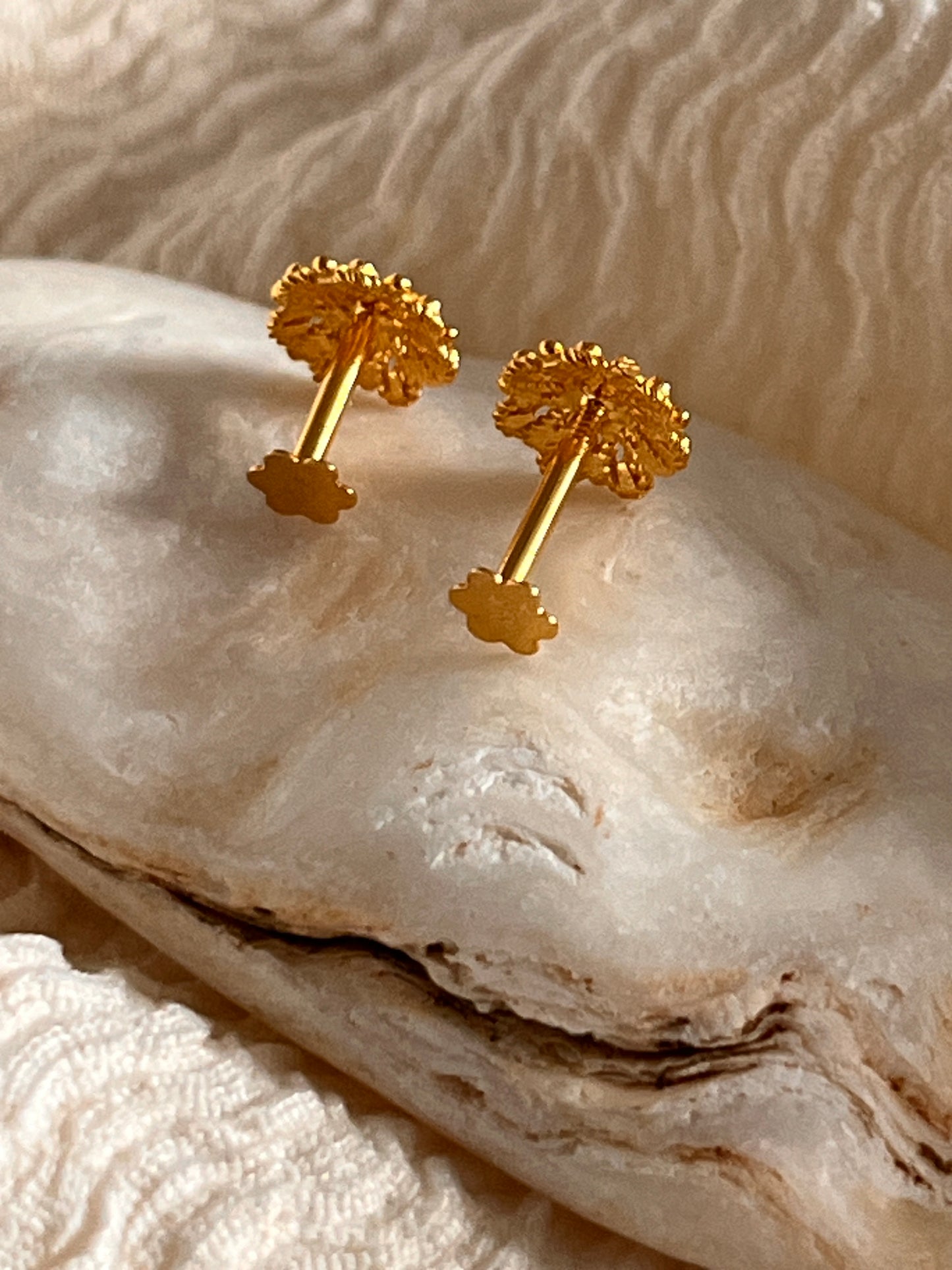 Intricate Flower Studs