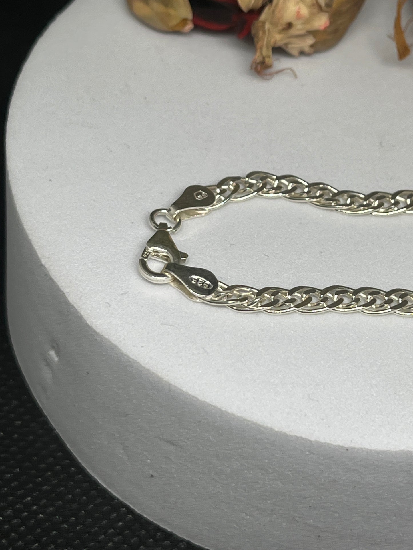 Double Link Sterling Silver Chain