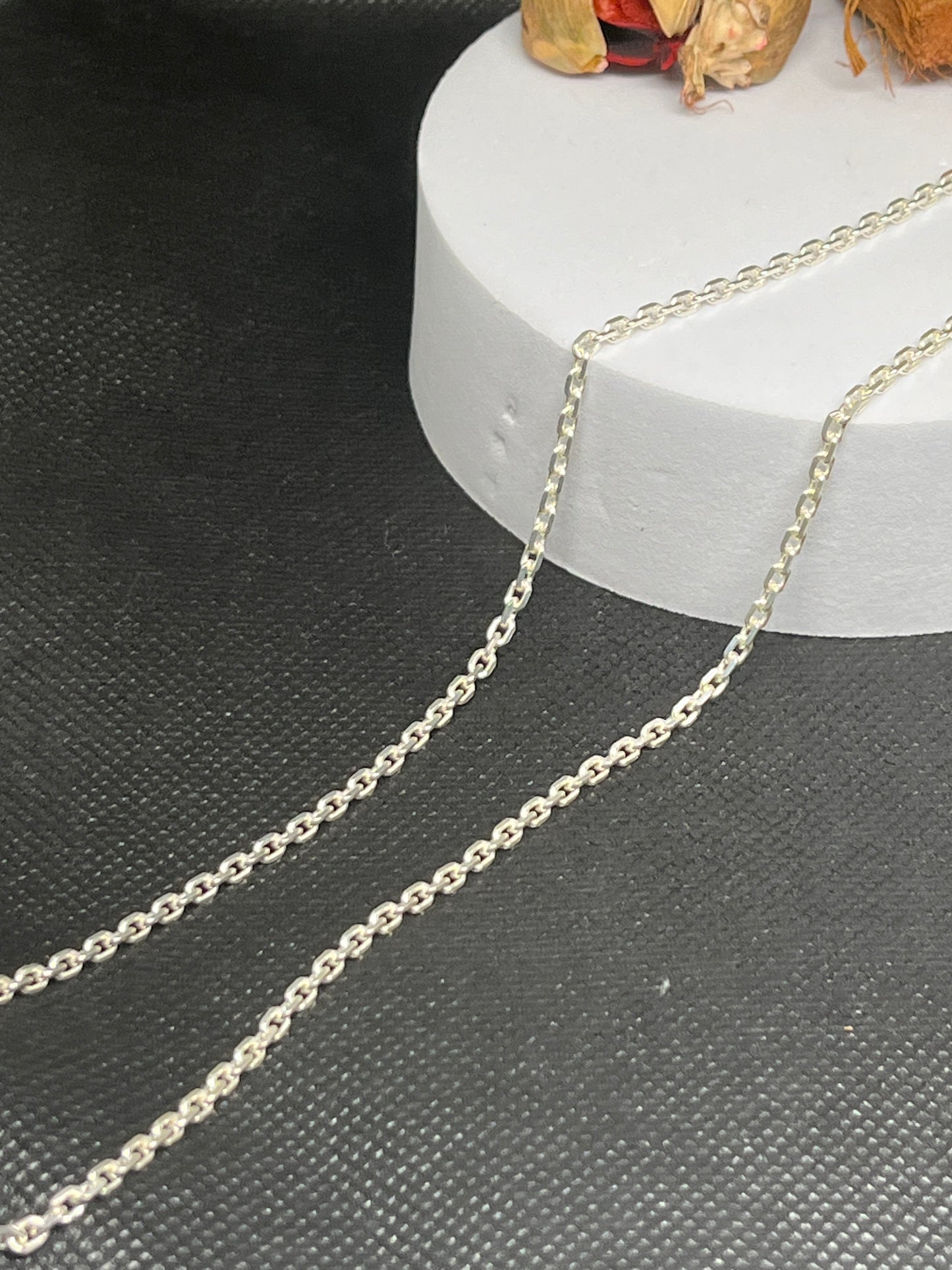 Oval Link Silver Chain for Men