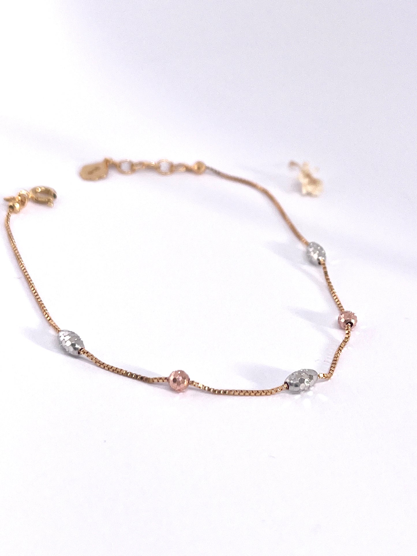 22carat Rose Gold and Rhodium Bracelet