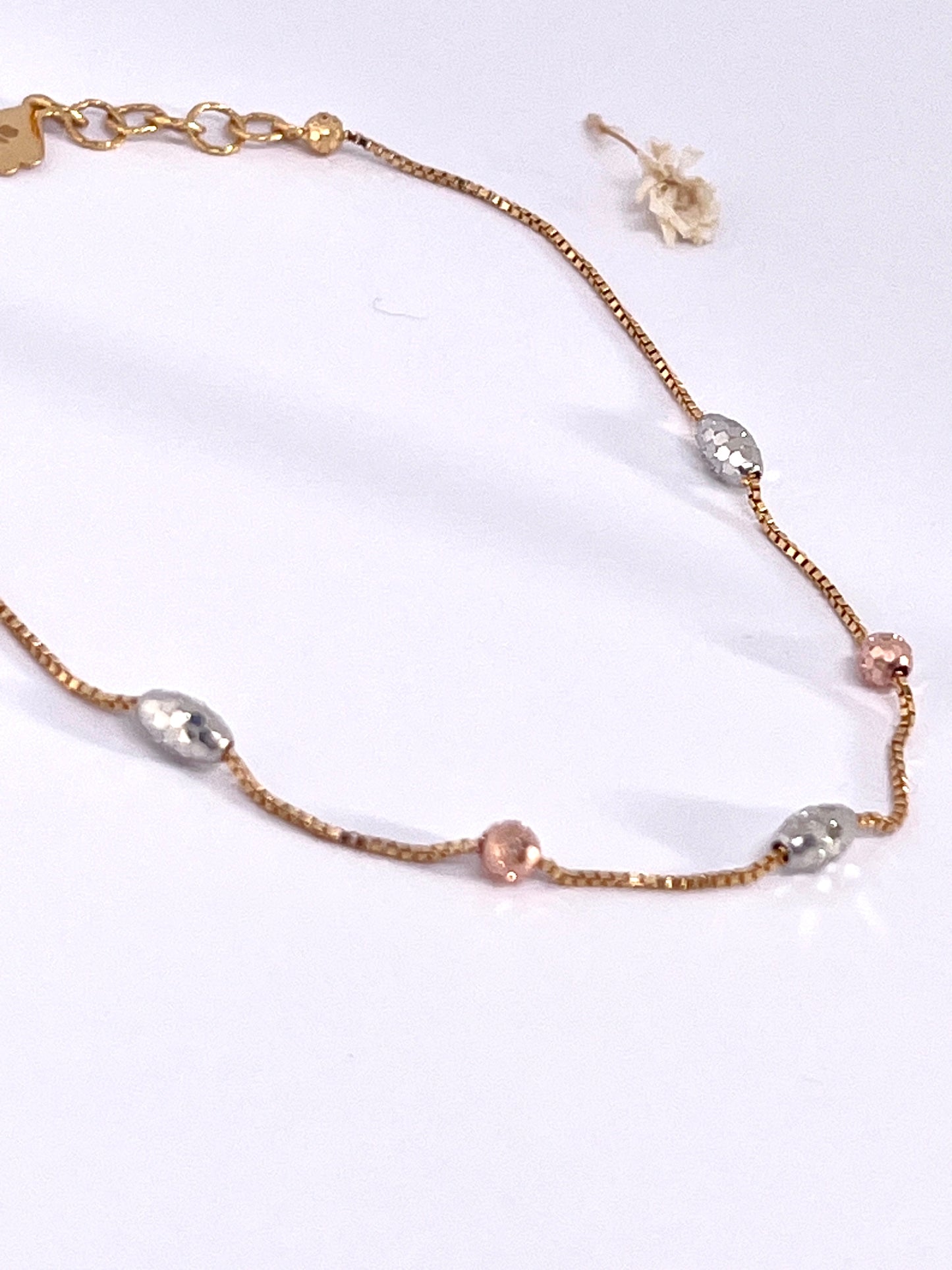 22carat Rose Gold and Rhodium Bracelet