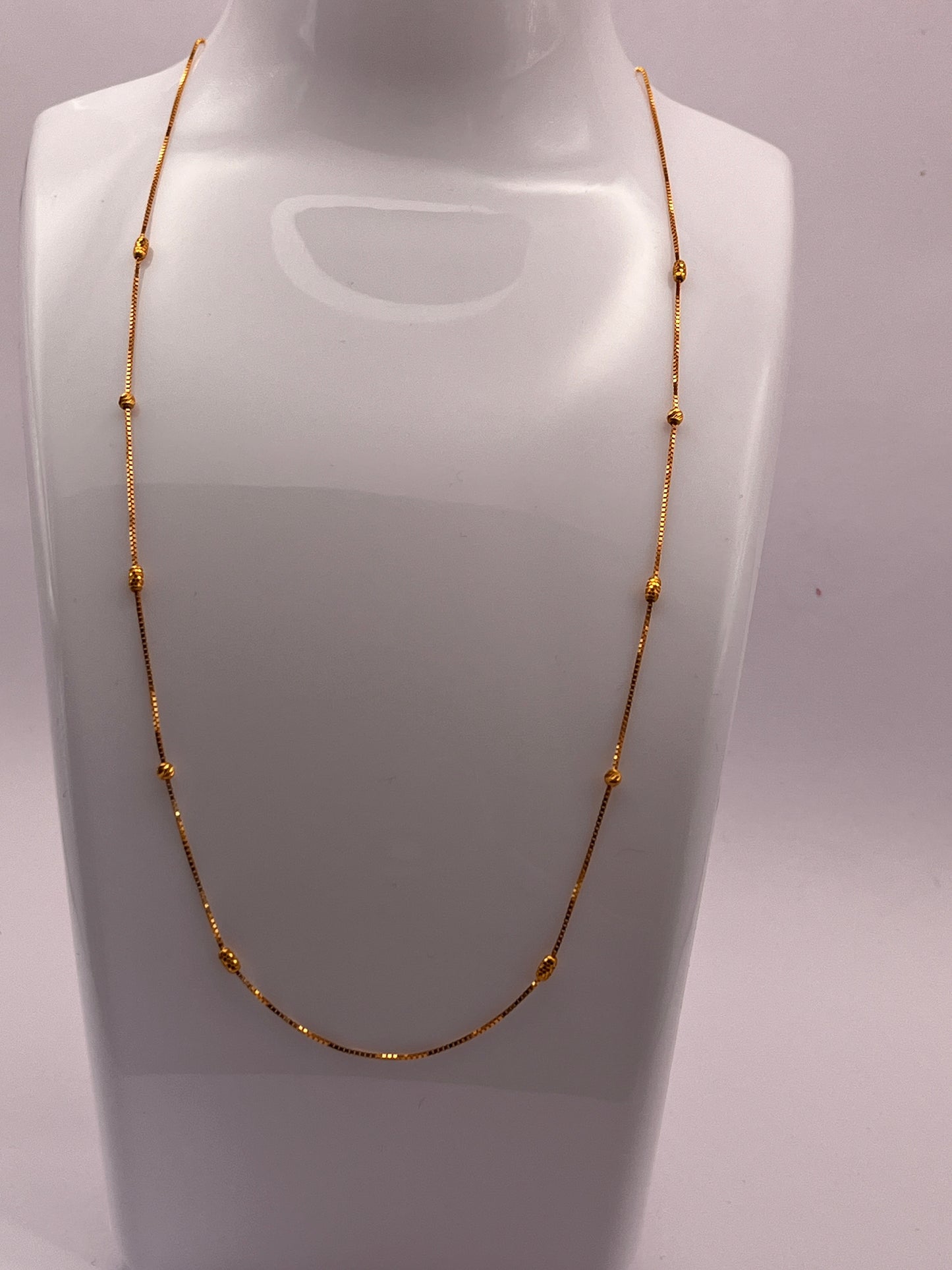 Mini Ball and Oval Detail Necklace