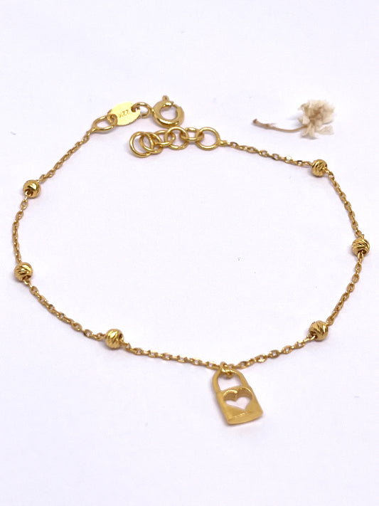 Love Heart Lock Bracelet