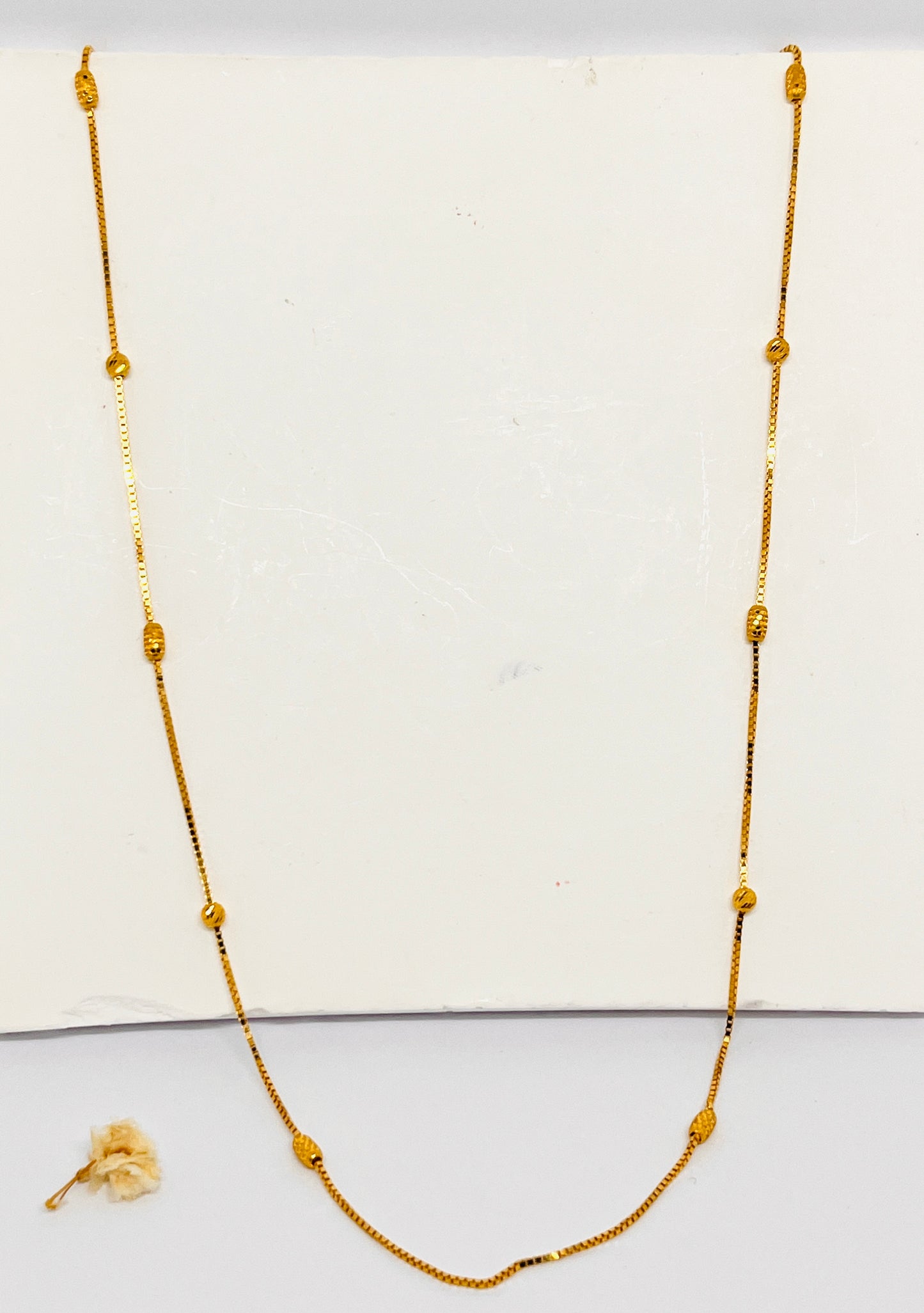 Mini ball and oval detail necklace