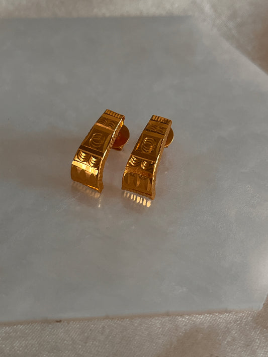 Half Rounded Earrings (Large)