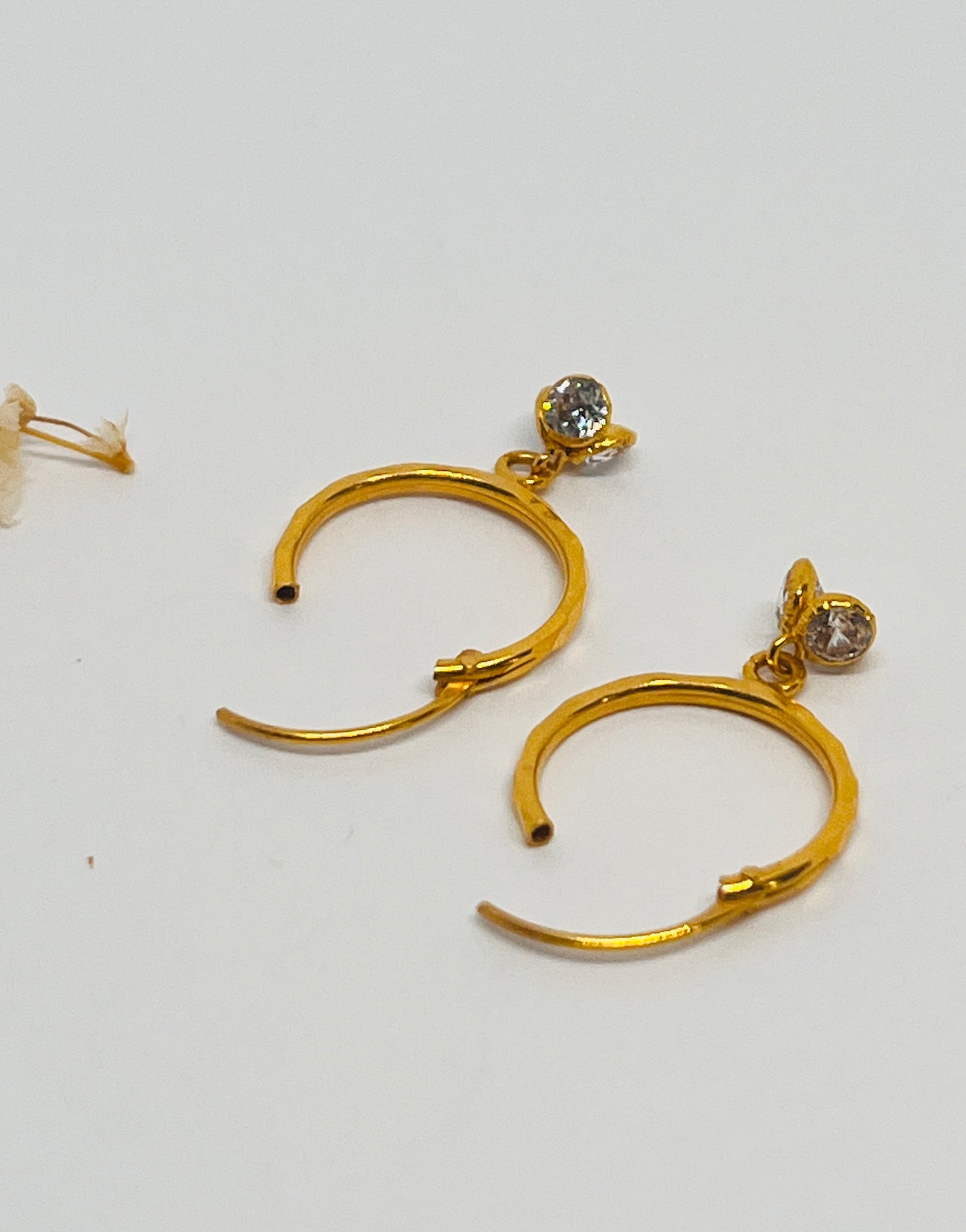 18carat Hoops with Drop