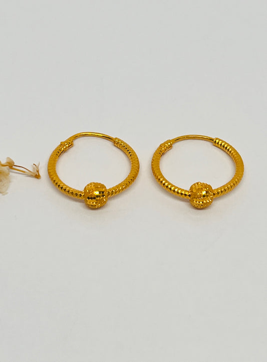 22carat Gold Hoops