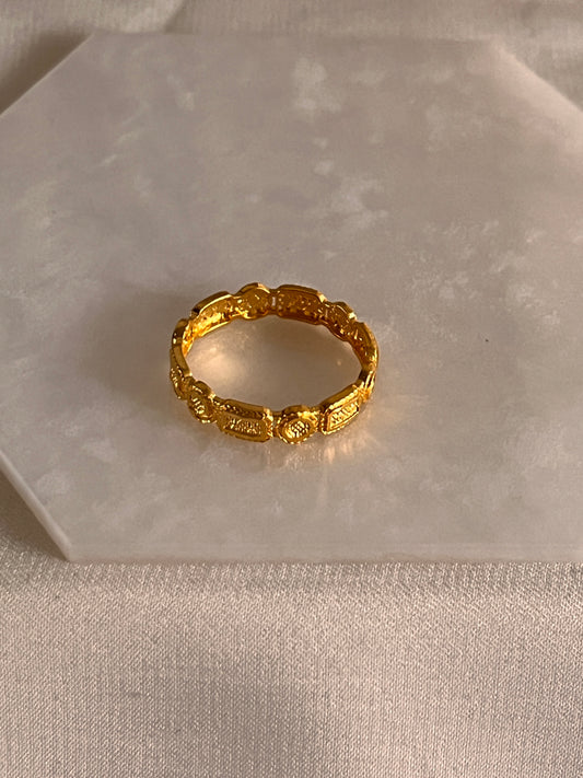 Alims Shaped Ring (Size O and 3/4)