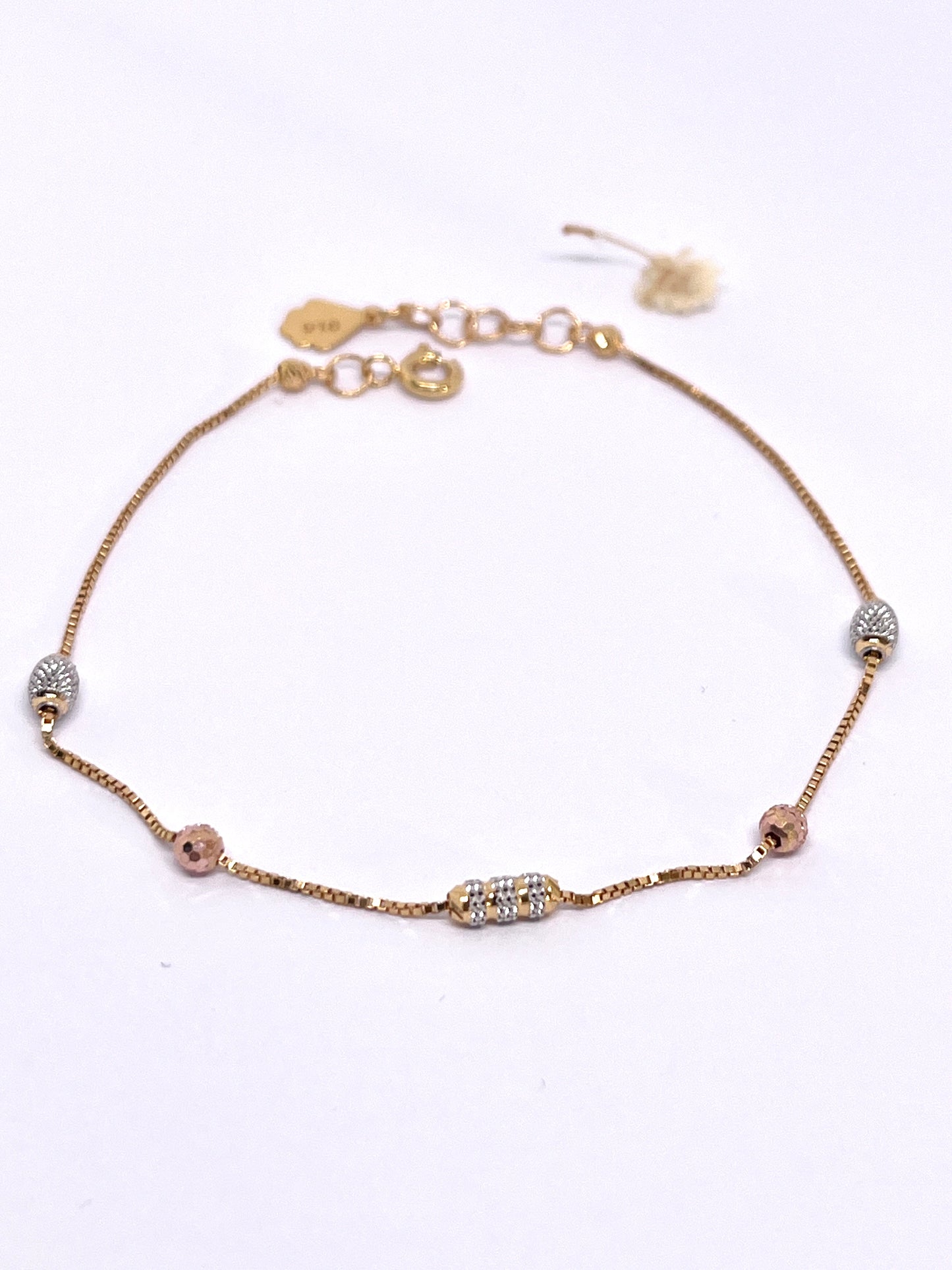 Rose gold rhodium bracelet 22carat