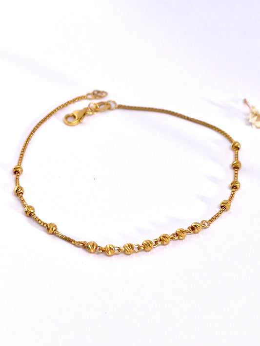 22carat Gold Mini ball Bracelet