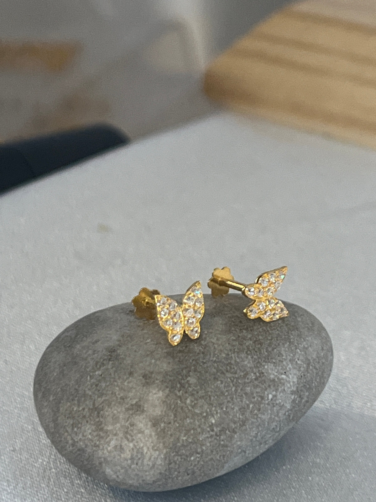 Butterfly Studs Flat 6mm