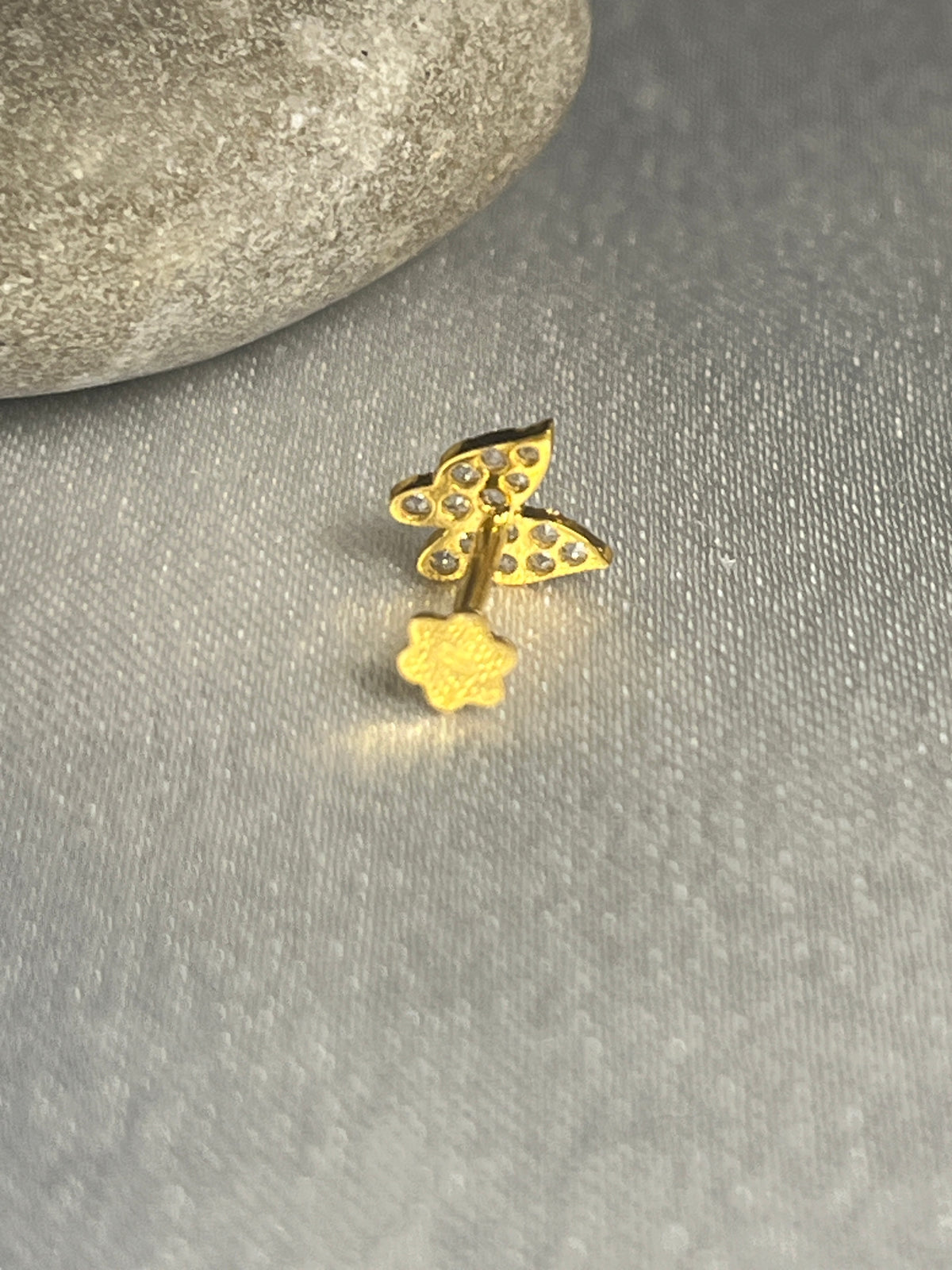 Butterfly Studs Flat 6mm