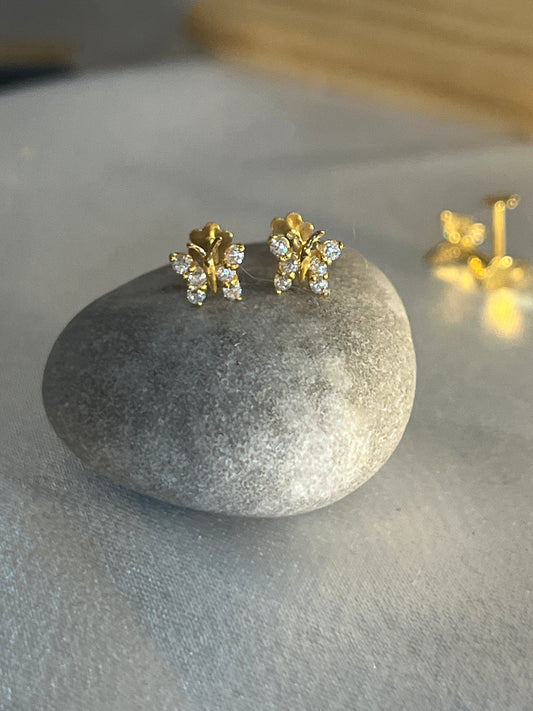 Butterfly Studs 3D | 6mm /5mm