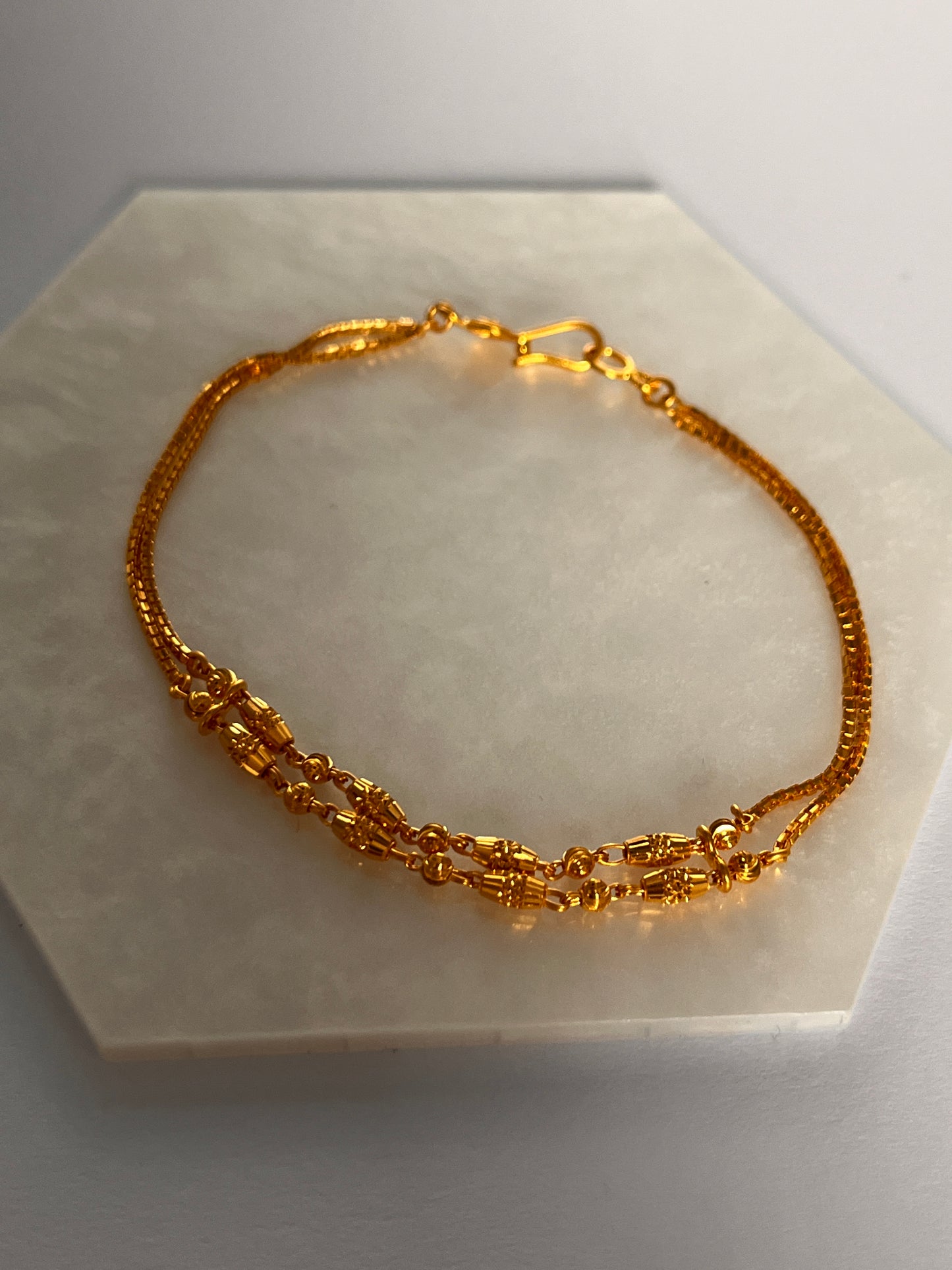 Thin Double Line Bracelet