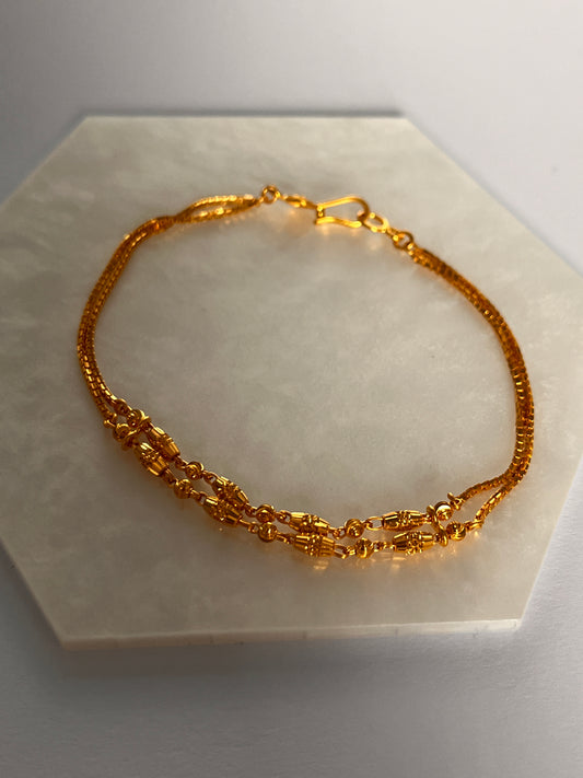 Thin Double Line Bracelet