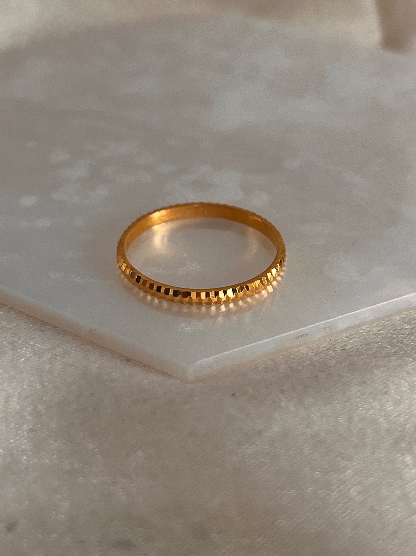 Diamond Cut Ring (Size P and 1/4)