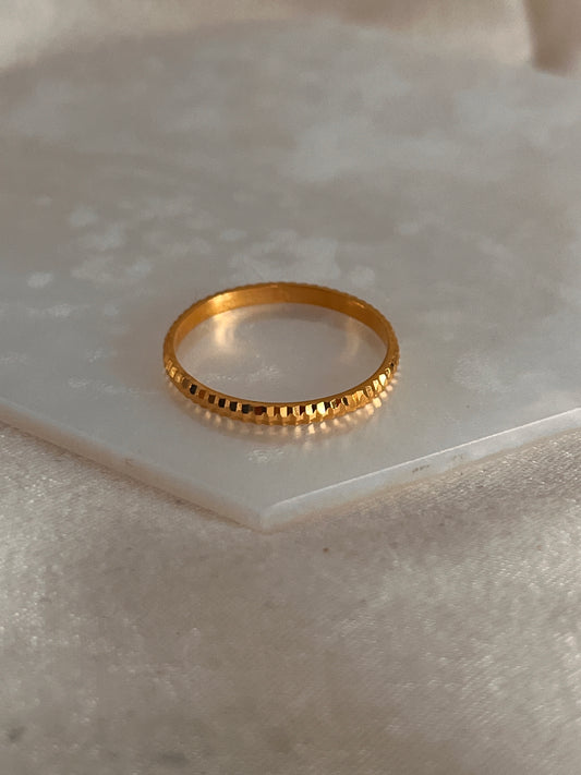 Diamond Cut Ring (Size P and 1/4)