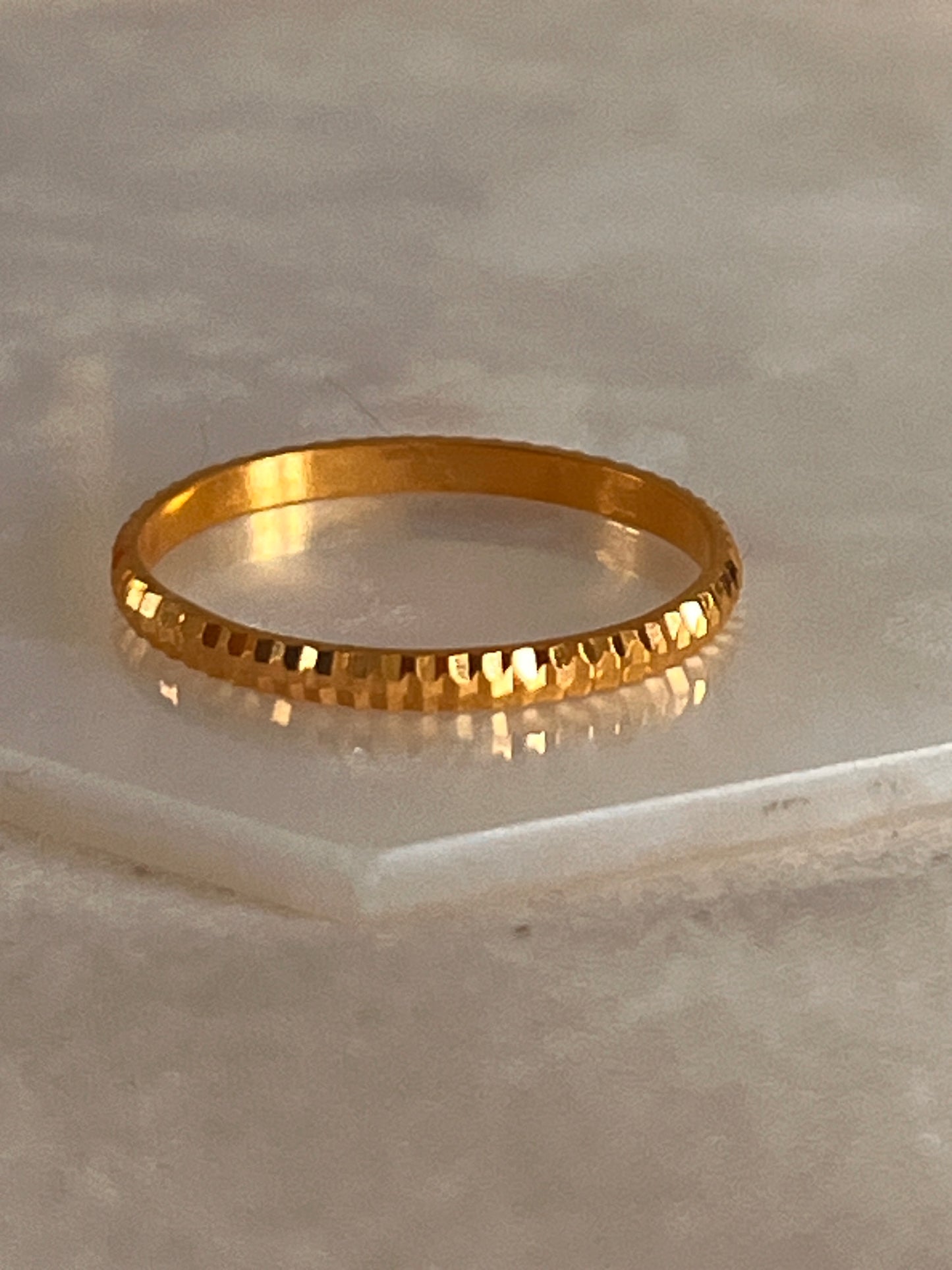 Diamond Cut Ring (Size P and 1/4)