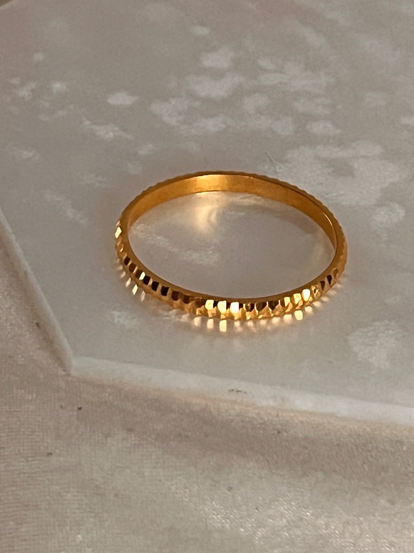 Diamond Cut Ring (Size P and 1/4)