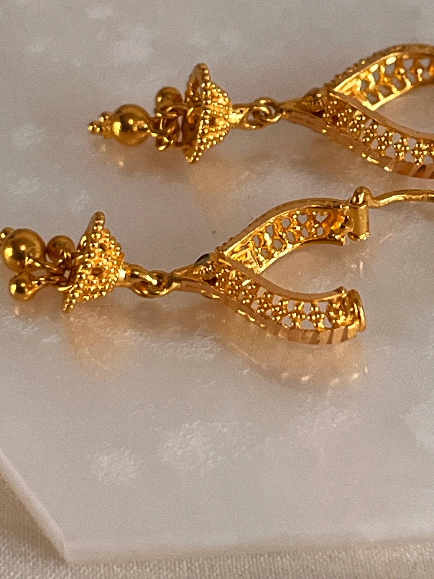 Triangular Dome Jumka Earrings