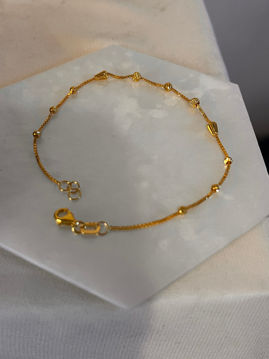 Cone And Beaded Shape Bracelet