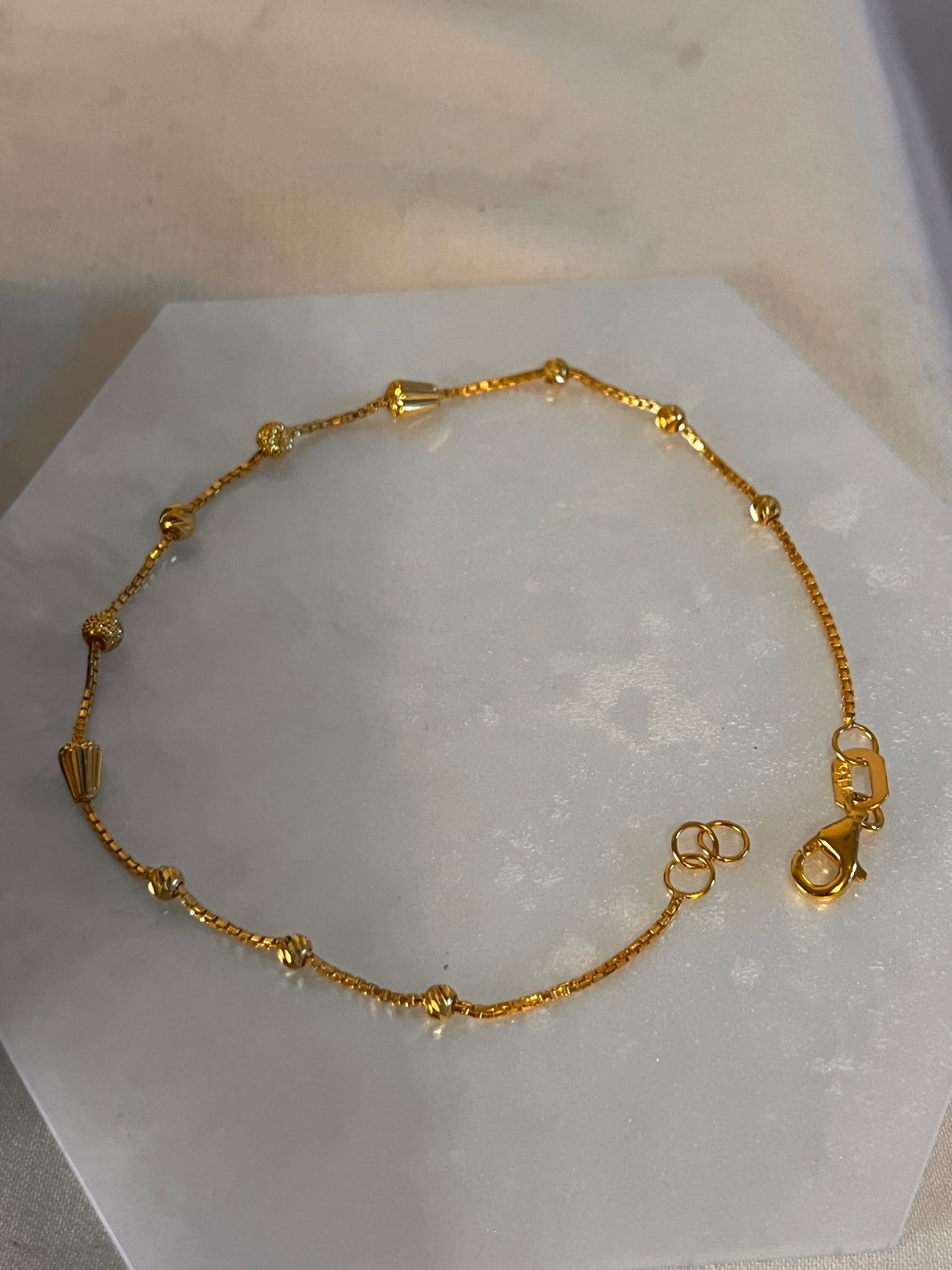 Cone And Beaded Shape Bracelet
