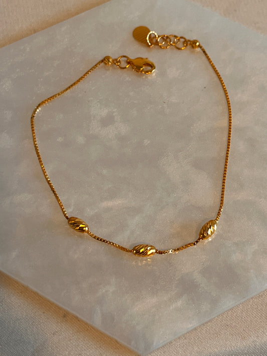 3 Bead Bracelet