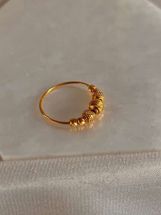 3 Size Beaded Ring | Size K 3/4