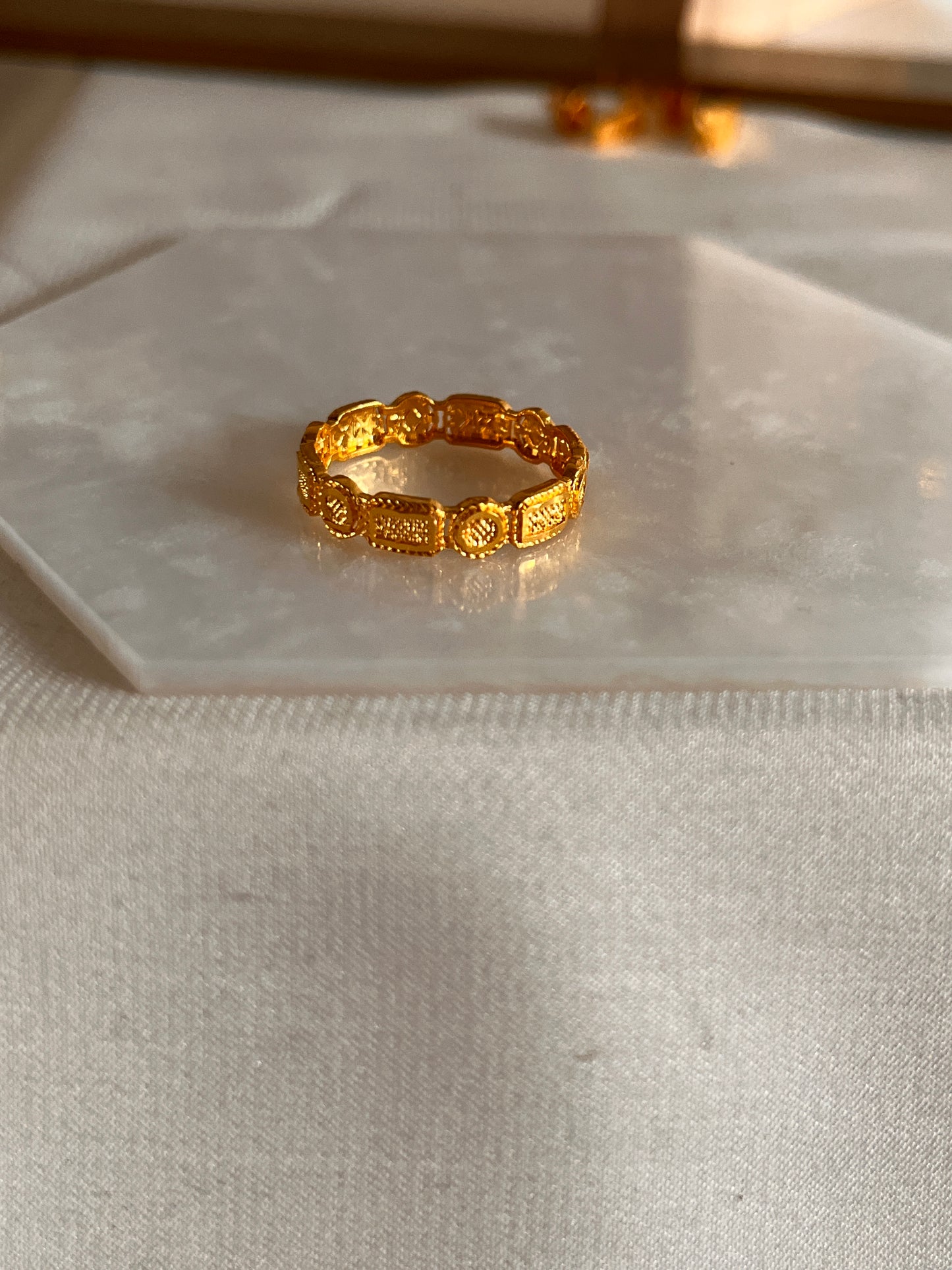 Alims Shaped Ring (Size O and 3/4)