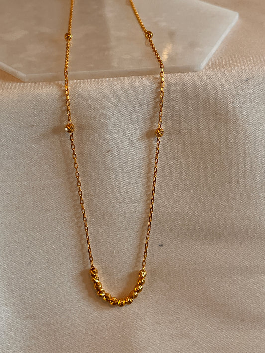 Beaded Cluster Necklace