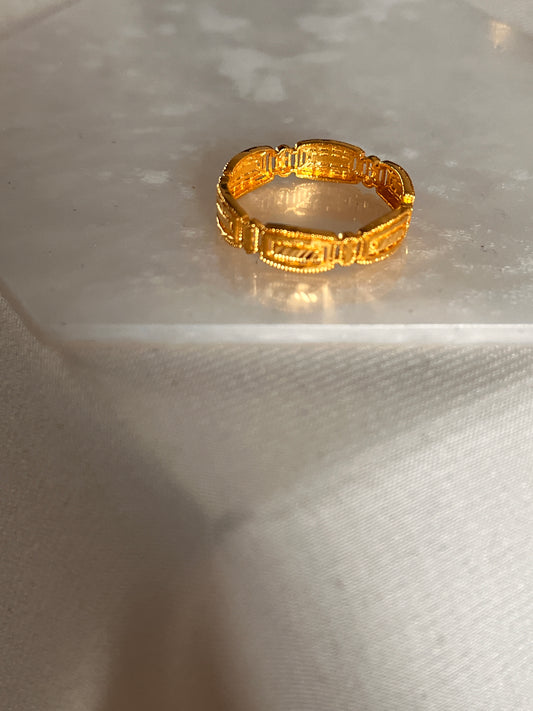 Alims Wave Ring 3| Size N and 1/2