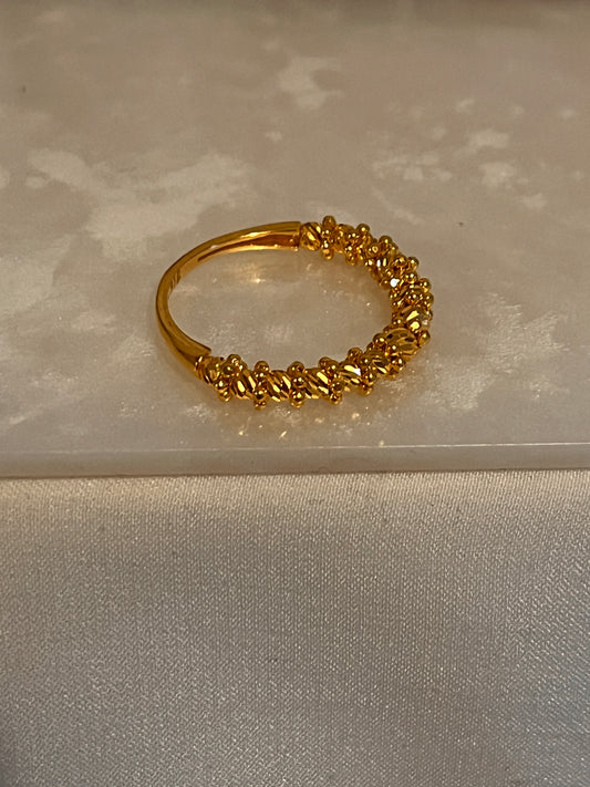 Beaded Dot Ring 2 | Size N
