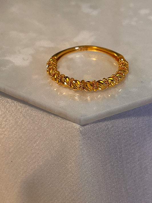 Beaded Simple Ring | Size P