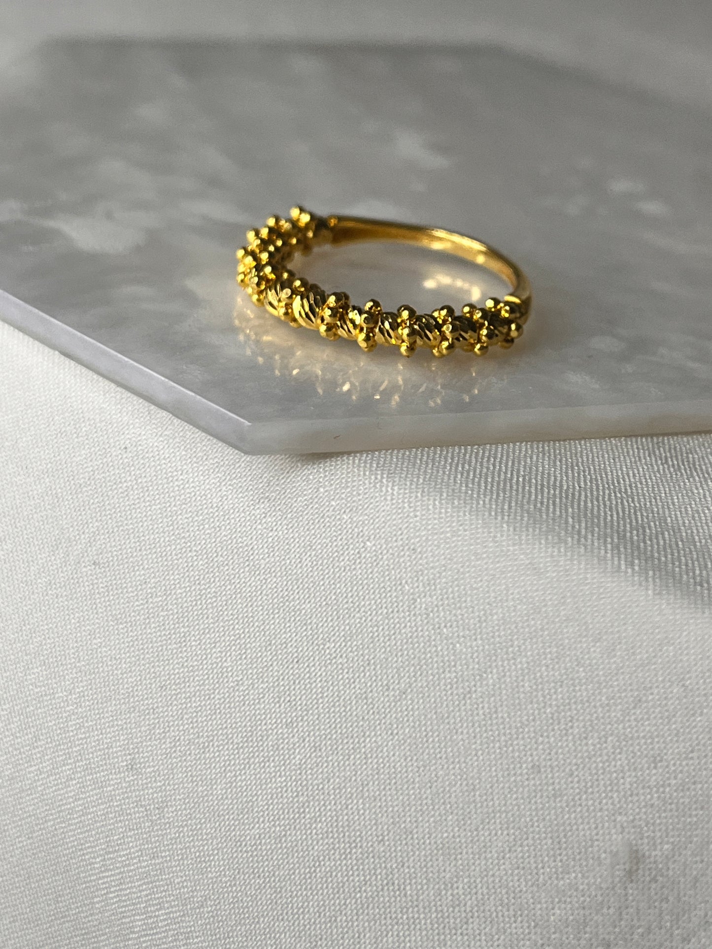 Beaded Dot Ring 2 | Size N